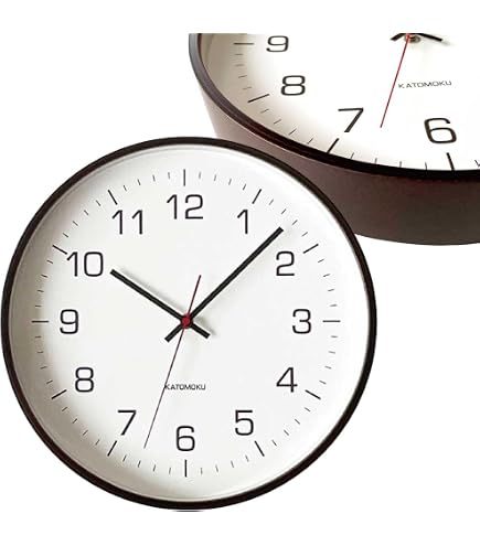 Amazon.co.jp: KATOMOKU plywood clock 13 ブラウン km-84BRRC